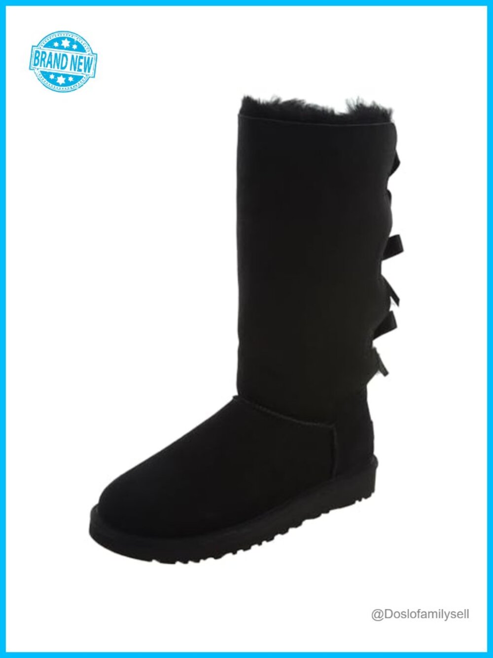 UGG Bailey Bow Tall II Snow Boots Twinface Sheepskin Mid-Calf